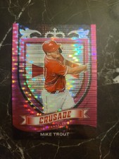 2021 Crusade #19 Mike Trout PINK PULSAR PRIZM