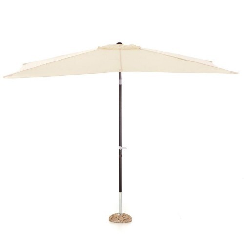 Ombrellone Rettangolare Garden 3x2 Ecru Giardino Terrazzo Telo con Manovella