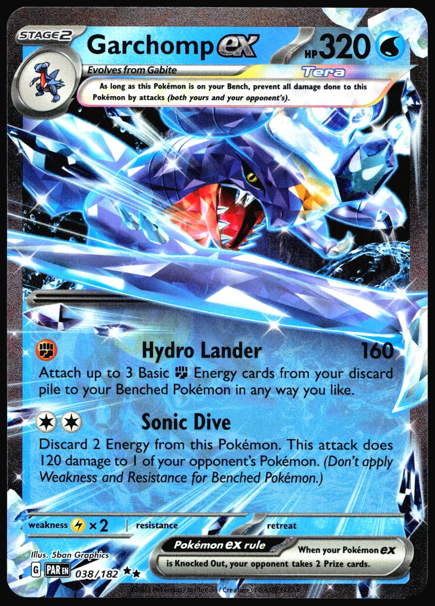 Garchomp ex SV04: Paradox Rift #038/182 Pokemon Card R1-X412 | eBay