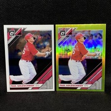 2019 Donruss Optic Paul Goldschmidt Lime Green Prizm St. Louis Cardinals & Base