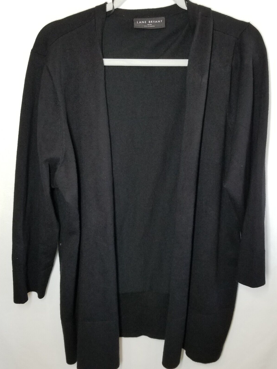 Lane Bryant Size 18/20 Open Knit Cardigan Sweater, Long Sleeve