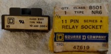 Square D Class 8501 NR6 11 Pin Relay Socket Series A - *NEW*