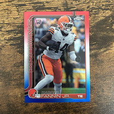 Topps 2025 Chrome Rookie Red White & Blue Harold Fannin Jr. #339 Browns NFL