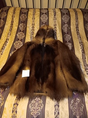 Vintage Alaska-Arctic Furs Brand Wolverine Fur Hooded Parka Coat Men's Unise