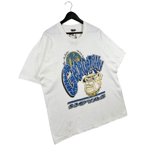 Vintage Georgetown HOYAS University Bulldog T-Shirt Men's White XL - Picture 4 of 7