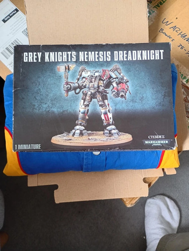 Warhammer 40k Grey Knights Nemesis Dreadknight On Sprue In Box OOP