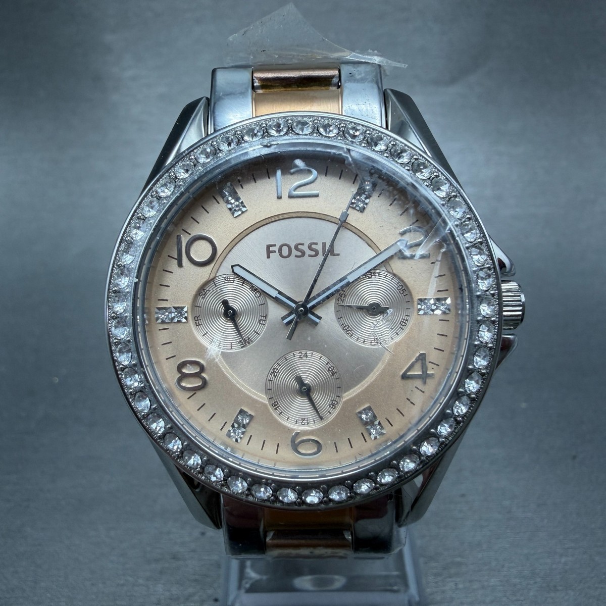 Fossil Riley watch Fossil Riley ES-2811 Gold Tone Multifunction | Mercari main image 2