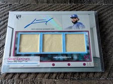Junior Caminero Triple Relic Auto 2024 Topps Museum Collection /99 (RC) SWTRA-JC