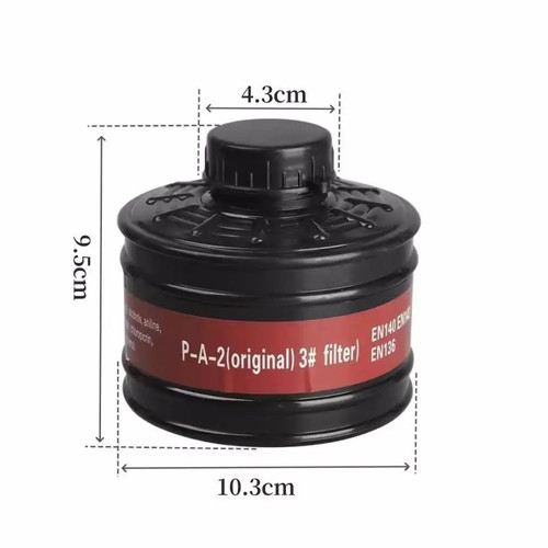 Gasmaskenfilter 40mm Atemschutzmaske Kanister Praktisch Ersatz Zubehör Maske - Bild 5 von 15