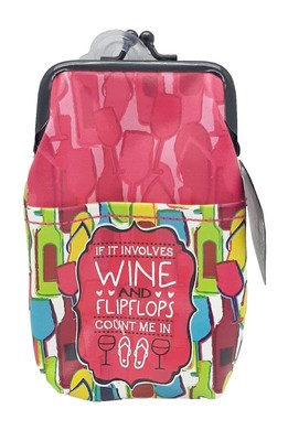 Smokezilla ''Wine And Flipflops'' Design 100s Cigarette Pack Pouch W/Bonus Lighter