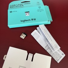 Logitech USB Unifying Receiver, 2.4 GHz Wireless Technology, USB Plug compatible