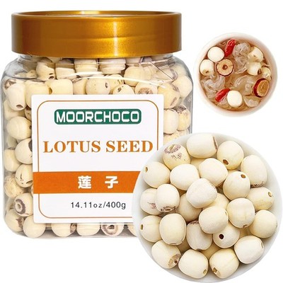 Dried Lotus Seeds Pure Natural Chinese Herbal Medicine 14.11oz 400g for Soup Tea