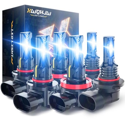 For Ram 1500 2500 3500 Crew Cab Pickup 2013-2018 LED Headlight Fog Lights Bulbs