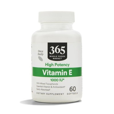 Vitamin E 1000 IU, 60 Count 60 (Pack of 1)