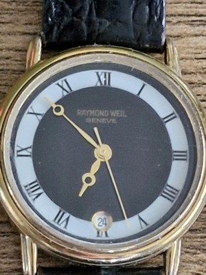 Raymond Weil Mens Watch Model 5532 Gold Plated Swiss Made 32mm Quartz-  Working UK