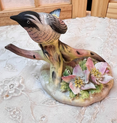 Vintage Royal Adderley Warbler Flowers Bone China Made in England 4''W