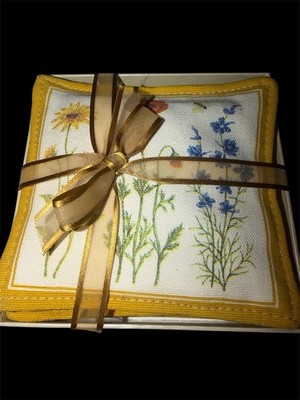 The Original Alice s Spiced Mug Mats Coasters Set of 4 Floral Cottagecore New