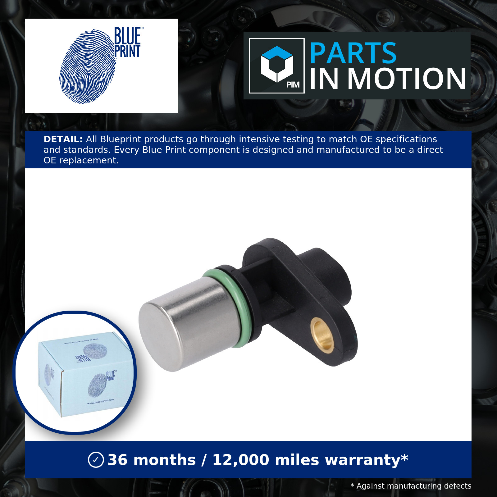 RPM / Crankshaft Sensor fits VAUXHALL ZAFIRA A, B 2.2 98 to 14 Blue Print New