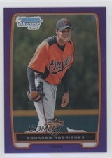 2012 Bowman Chrome Prospects Retail Purple Refractor /199 Eduardo Rodriguez 3i8