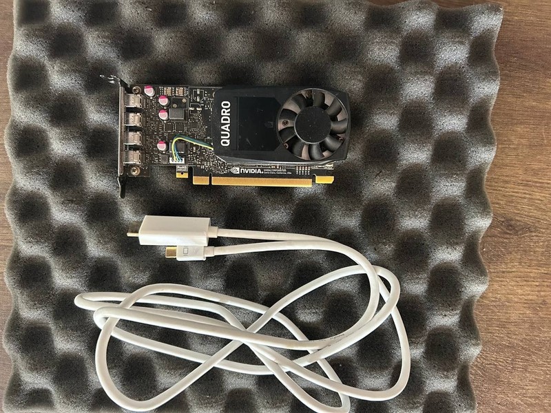 NVIDIA Quadro P1000 4GB DDR5 4x Mini Display Port Graphics card with cable