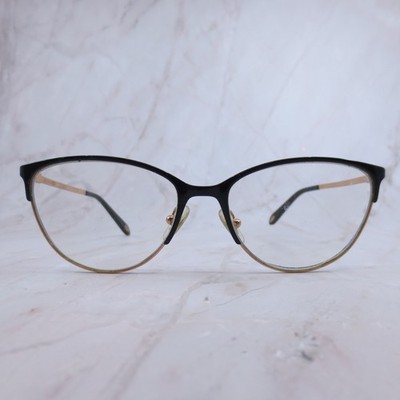 Tiffany & Co TF 1127 6122 Black Gold Cat Eye Eyeglasses Frames 54