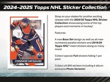 2024/25 Topps NHL Sticker Collection Display Box