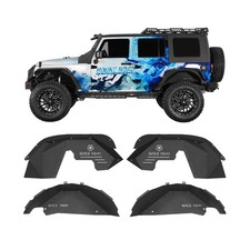 Hooke Road Wrangler JK Aluminum Inner Fender Liners for 2007-2018 Jeep Wrangl...