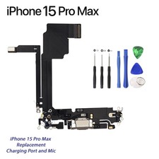 iPhone 15 Pro Max USB C Charging Port & Mic Replacement with Tools NEW