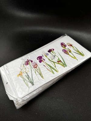 UV DTF Cup Wraps Bulk 10 Pack (60pc), Iris Floral Decals (MATTE)