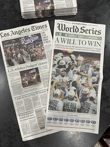 Dodgers World Series Newspaper | eBay