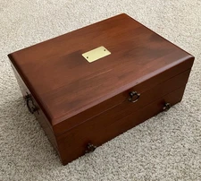 Reed & Barton Anti-Tarnish Wood Silverware Flatware Eureka Storage Chest BEAUTY