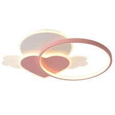 Dimmable LED Round Ceiling Light Flush Mount Fixture 40W with Remote Control