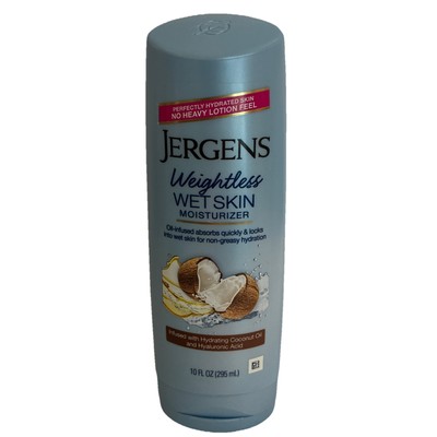 Jergens Wet Skin Body Moisturizer Coconut Oil & Hyaluronic Acid 10 Fl Oz