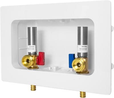 #ad Premium Washing Machine Laundry Outlet Box 1 2 Inch Crimp Pex Connection Cen $61.38