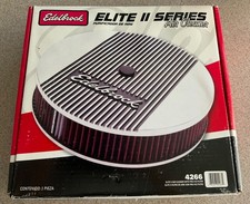 Edelbrock 4266 Elite Ii 14 Round Performance Air Cleaner With Pro-flo Filter
