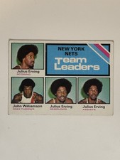 Click to enlarge New York Nets Team Leaders (Julius Erving / John Williamson)