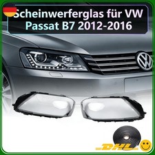1Paar Scheinwerferglas für VW Passat B7 EU 12-16 m/dichtung Streuscheibe Kappen