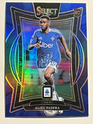2024-25 Panini Select Serie A - Alieu Fadera RC BLUE PRIZM SP COMO 1907 Rookie