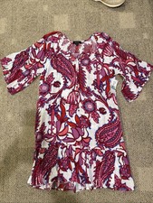 Karen Kane NWT Broadway Ruffle Hem Dress Floral Sz Large $169