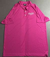 Coca-Cola Spiced Pink Polo Shirt Short Sleeve Size XL Made in USA
