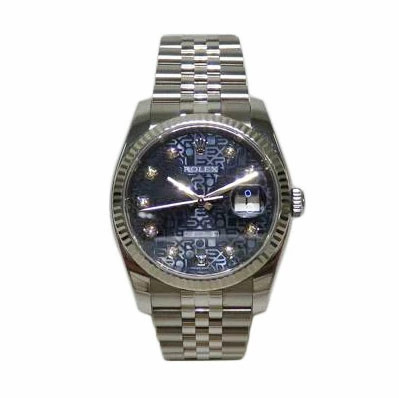 ROLEX Datejust Blue Computer 116234G Gebraucht Uhr #51619
