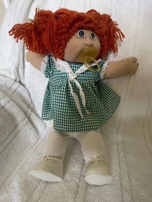 Original Spain Cabbage Patch Kids Jesmar Dbl Pony Redhead Girl Green Eyes