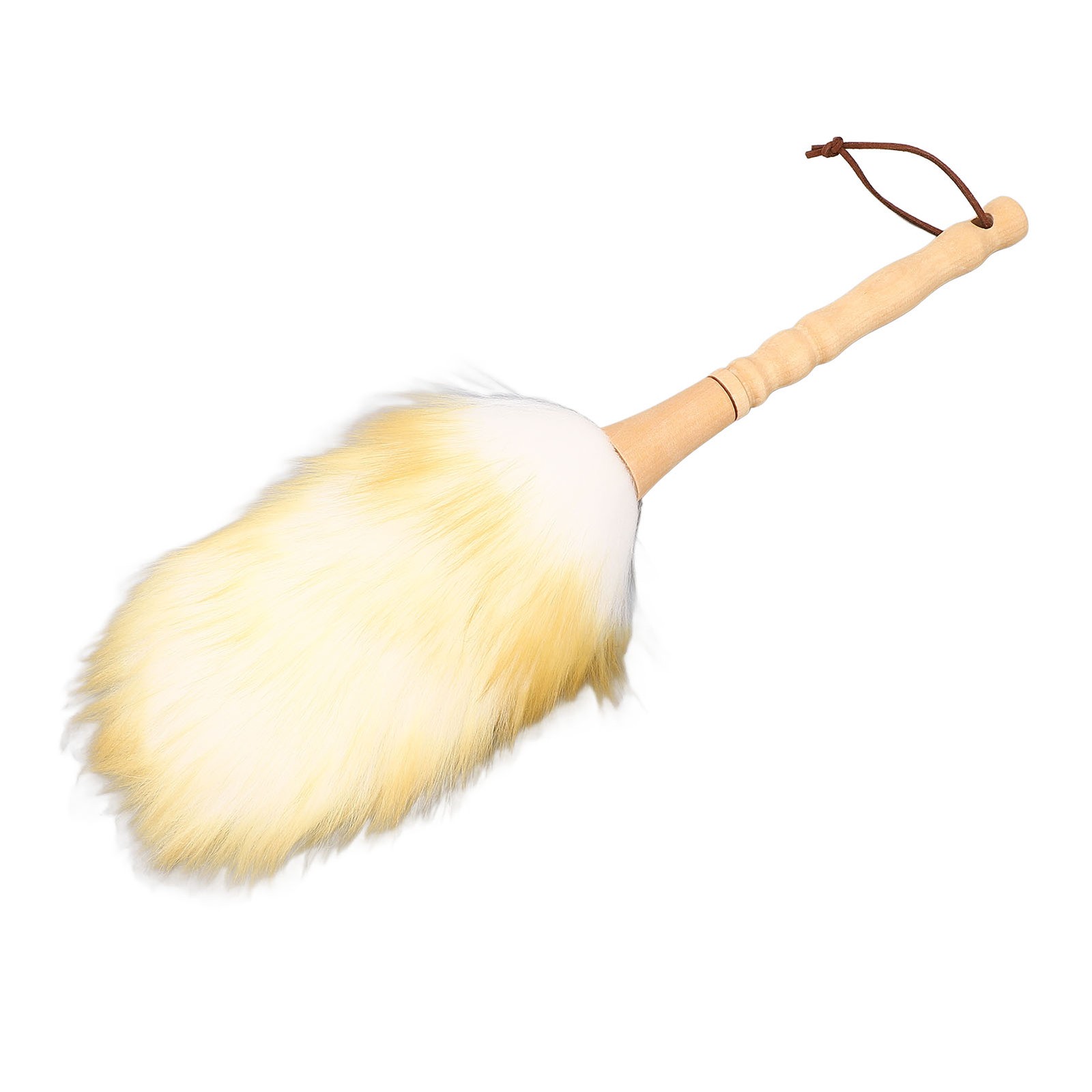 ⁺ Cleaning Brush Duster Wooden Handle Lambswool Duster For Blinds Table Piano