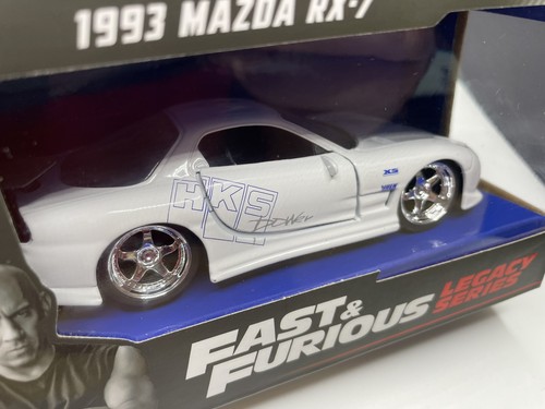FAST AND FURIOUS Doms Mazda RX-7 Jada 98338 Échelle 1:24 Neuf EUR 53,59