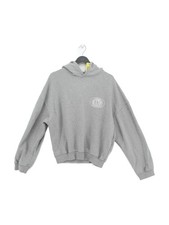 Cole Buxton Women's Hoodie S Grey Graphic 100% Cotton Pullover