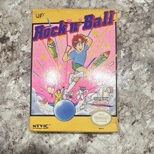 NTVIC Rock'n Ball NES NTSC-U/C (1989) Pinball Manual Included