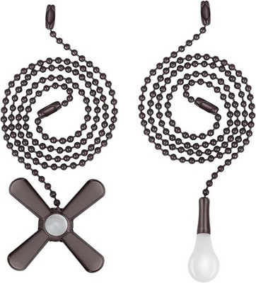 Ceiling Fan Pull Chain, ???????? ???????????????? Extra Long with Decorative Frosted Glas...