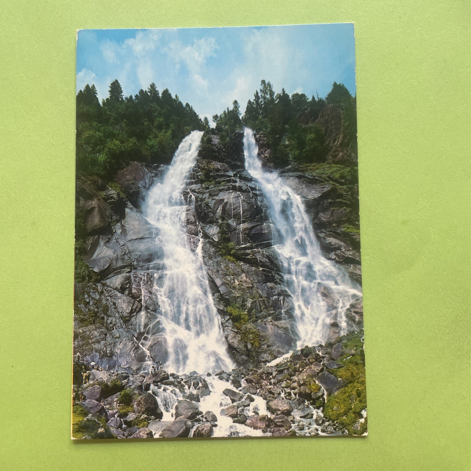 CASCATA DI NARDIS  PINZOLO VAL DI GENOVA  GRUPPO ADAMEL CARTOLINA  DA COLLEZIONE