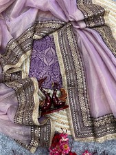 NEW SAREE BLOUSE NEW SARI INDIAN WEDDING DESIGNER BOLLYWOOD PAKISTANI PARTY WEAR