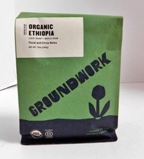 GROUNDWORK Ethiopia Heirloom Blend Whole Bean Coffee Light Roast, 12oz 1-Pack 